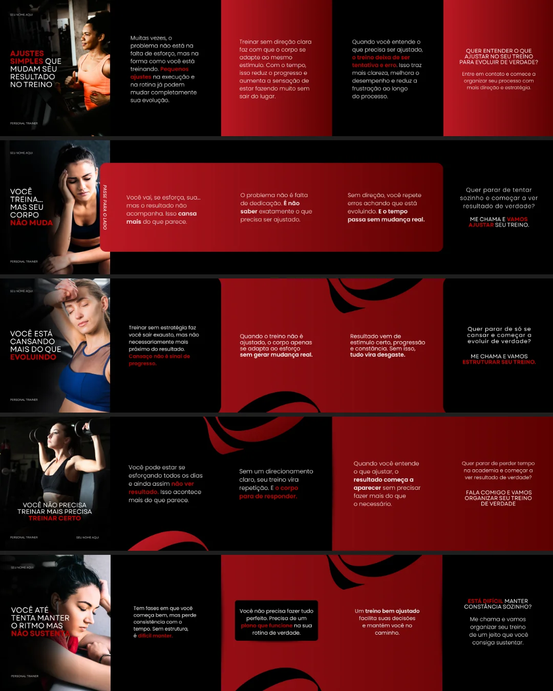 Templates de carrossel